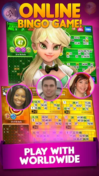 Bingo 90 Live : Vegas Slots (Бинго 90 Лайв)  [МОД Mega Pack] Screenshot 2