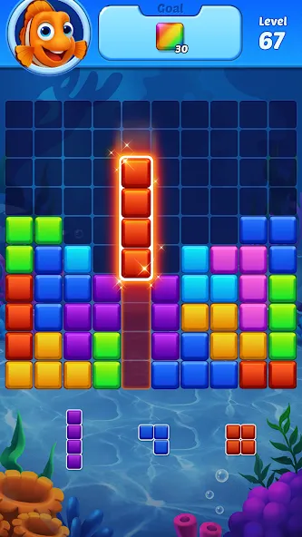 Block Puzzle Ocean  [МОД Много денег] Screenshot 4