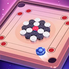 Взломанная Carrom Lure - Disc pool game (Карром Лур)  [МОД Unlimited Money] - полная версия apk на Андроид