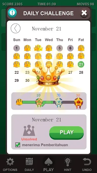 Solitaire.  [МОД Unlocked] Screenshot 3