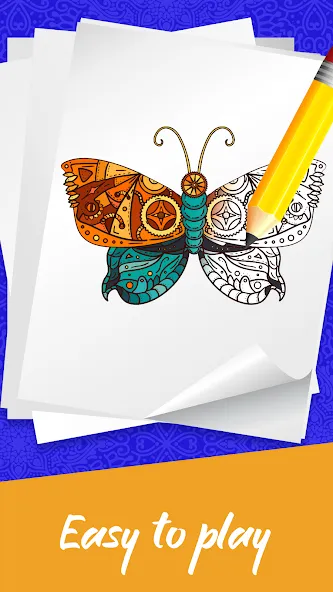 Mandala Coloring Book Game (Мандала Книга раскрасок  Игра)  [МОД Бесконечные деньги] Screenshot 2