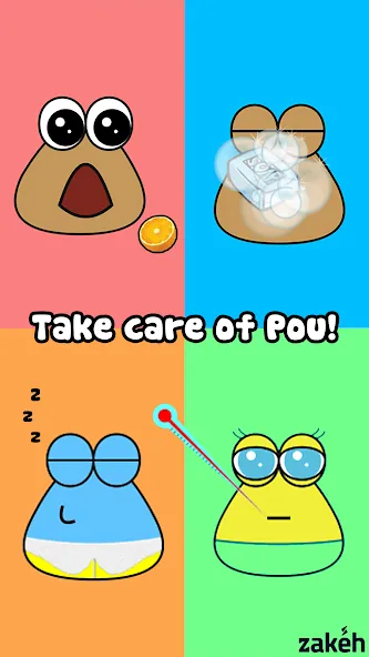 Pou (Пуо)  [МОД Unlimited Money] Screenshot 1