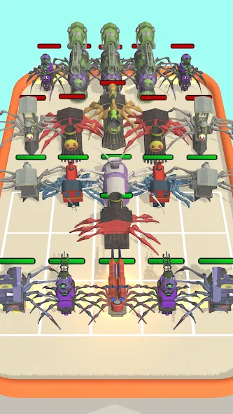 Merge Spider Train  [МОД Меню] Screenshot 5