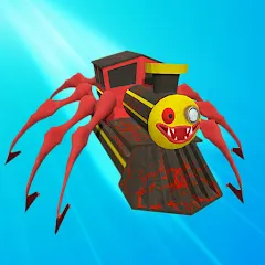 Взломанная Merge Spider Train  [МОД Меню] - последняя версия apk на Андроид