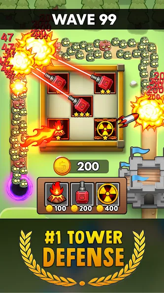 Merge Clash: Tower Defense TD (Мердж Клаш)  [МОД Много денег] Screenshot 2