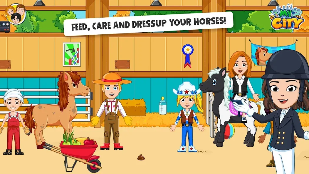 My City: Star Horse Stable (Мой город)  [МОД Все открыто] Screenshot 2