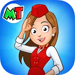 Скачать взлом My Town Airport games for kids (Май Таун)  [МОД Все открыто] - стабильная версия apk на Андроид