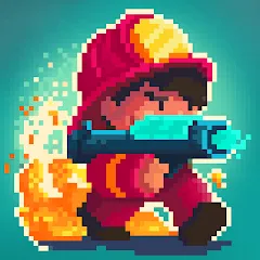 Скачать взлом Firefighter: pixel shooter  [МОД Mega Pack] - стабильная версия apk на Андроид