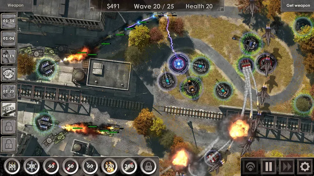 Defense Zone 3 HD (Дефенс Зон 3 )  [МОД Бесконечные монеты] Screenshot 2