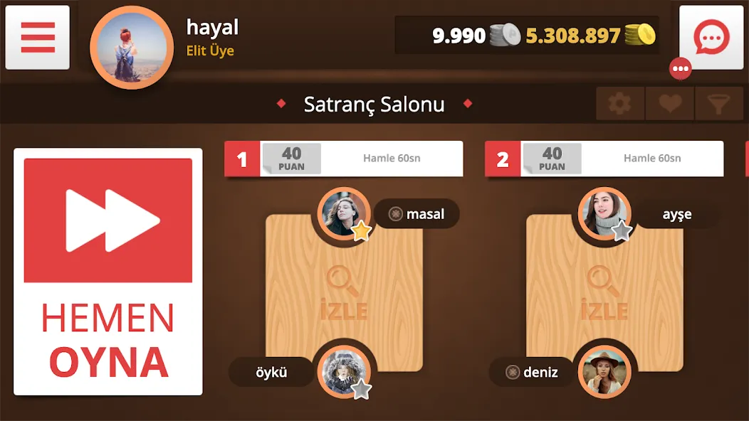 Satranç Online  [МОД Бесконечные деньги] Screenshot 4