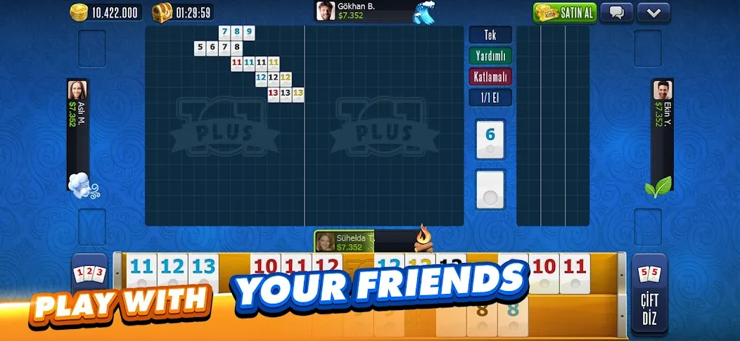 101 Okey Plus Rummy Board Game  [МОД Menu] Screenshot 4