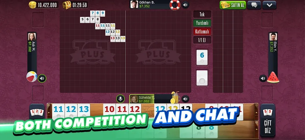 101 Okey Plus Rummy Board Game  [МОД Menu] Screenshot 5