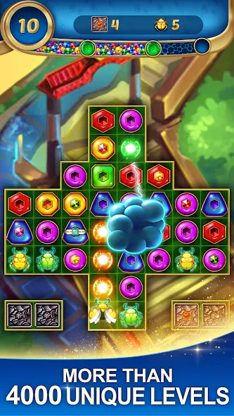 Lost Jewels - Match 3 Puzzle (Лост Джуэлс)  [МОД Unlocked] Screenshot 4