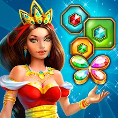 Скачать взлом Lost Jewels - Match 3 Puzzle (Лост Джуэлс)  [МОД Unlocked] - стабильная версия apk на Андроид