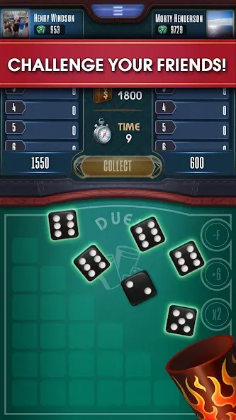 Farkle online 10000 Dice Game  [МОД Mega Pack] Screenshot 3