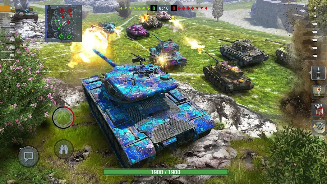 World of Tanks Blitz (Ворлд оф Танкс Блиц ПВП)  [МОД Много монет] Screenshot 1