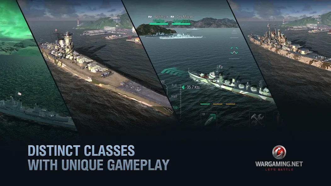 World of Warships Blitz War (Ворлд оф Варшипс Блиц Вар)  [МОД Mega Pack] Screenshot 3