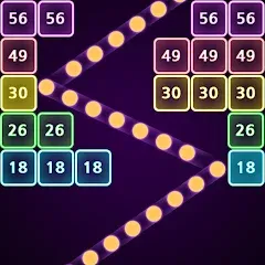 Скачать взломанную Neon bricks  [МОД Menu] - стабильная версия apk на Андроид