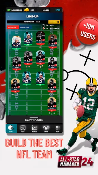 Fantasy Football Bowl Manager (Американ)  [МОД Unlocked] Screenshot 2