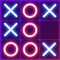 Взломанная Tic Tac Toe 2 Player: XO Game (Тик Так Тоу 2 игрока)  [МОД Много денег] - последняя версия apk на Андроид