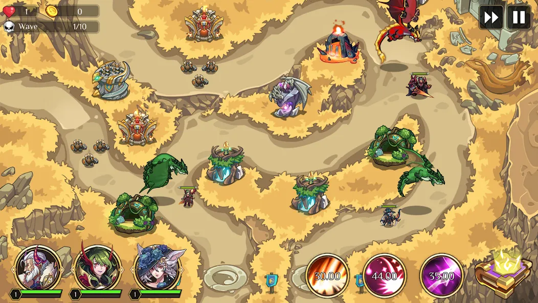 Kingdom War: Tower Defense TD (ТД Рояль)  [МОД Много денег] Screenshot 4