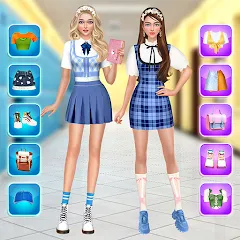 Скачать взлом College Dress Up for Girls (Капель Макеовер)  [МОД Много монет] - полная версия apk на Андроид