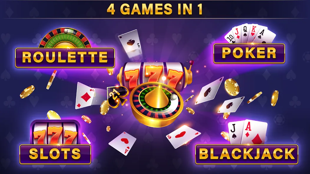 Casino All Star: Poker & Slots (Казино Олл Стар)  [МОД Бесконечные деньги] Screenshot 1