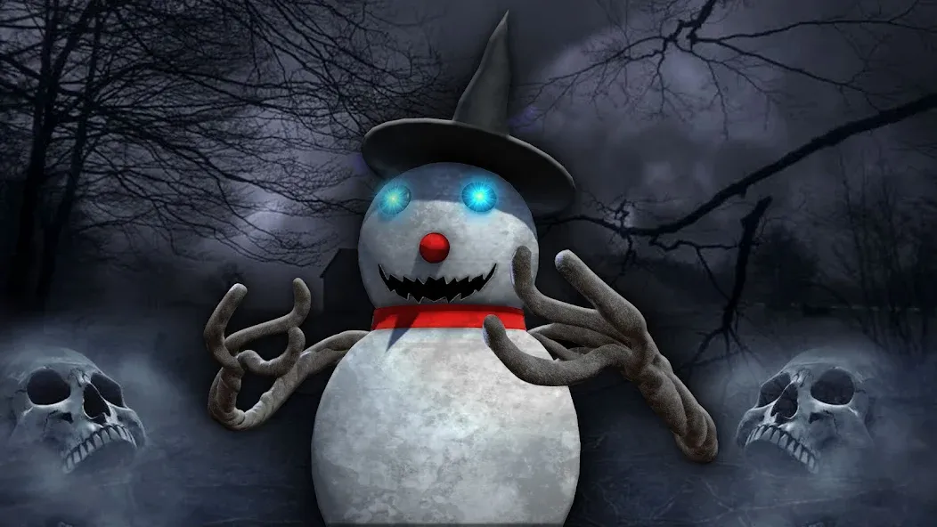 Evil Scary Snowman  Games 3d (Ивил Скари Сноумэн Геймс 3д)  [МОД Бесконечные деньги] Screenshot 1