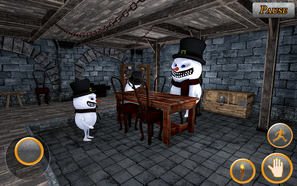 Evil Scary Snowman  Games 3d (Ивил Скари Сноумэн Геймс 3д)  [МОД Бесконечные деньги] Screenshot 4