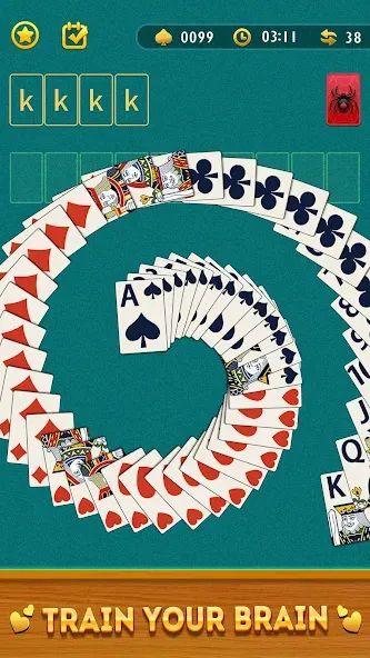 Spider Solitaire Card Game  [МОД Все открыто] Screenshot 5