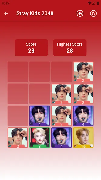 Stray Kids 2048 Game (Стрей Кидз 2048 игра)  [МОД Много монет] Screenshot 4