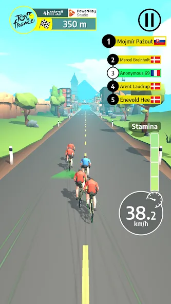 Tour de France Cycling Legends (Циклинг Легенды)  [МОД Бесконечные монеты] Screenshot 1