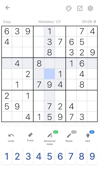 Sudoku - Classic Sudoku Puzzle  [МОД Много монет] Screenshot 1