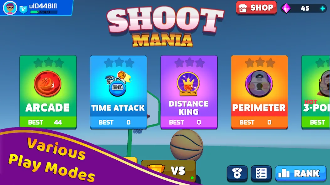 Shoot Challenge Basketball (Шут Челлендж Баскетбол)  [МОД Menu] Screenshot 2