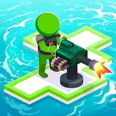 Скачать взломанную War of Rafts: Crazy Sea Battle (Война плотов)  [МОД Много денег] - стабильная версия apk на Андроид