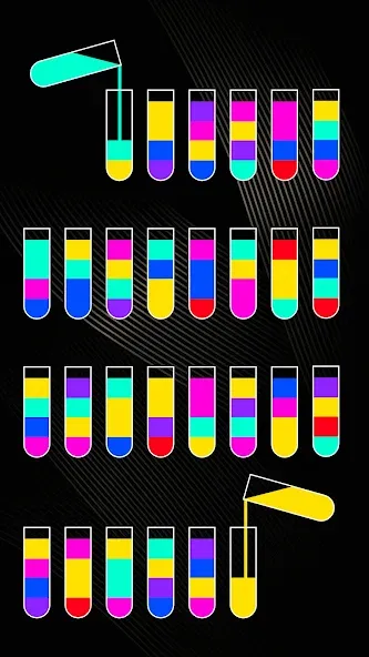SortPuz 3D: Water Color Sort (СортПаз 3Д)  [МОД Бесконечные деньги] Screenshot 3