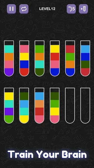 Water Sort Puzzle - Sort Color  [МОД Бесконечные деньги] Screenshot 4