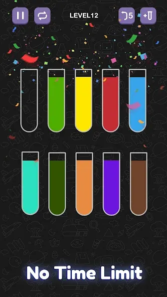 Water Sort Puzzle - Sort Color  [МОД Бесконечные деньги] Screenshot 5
