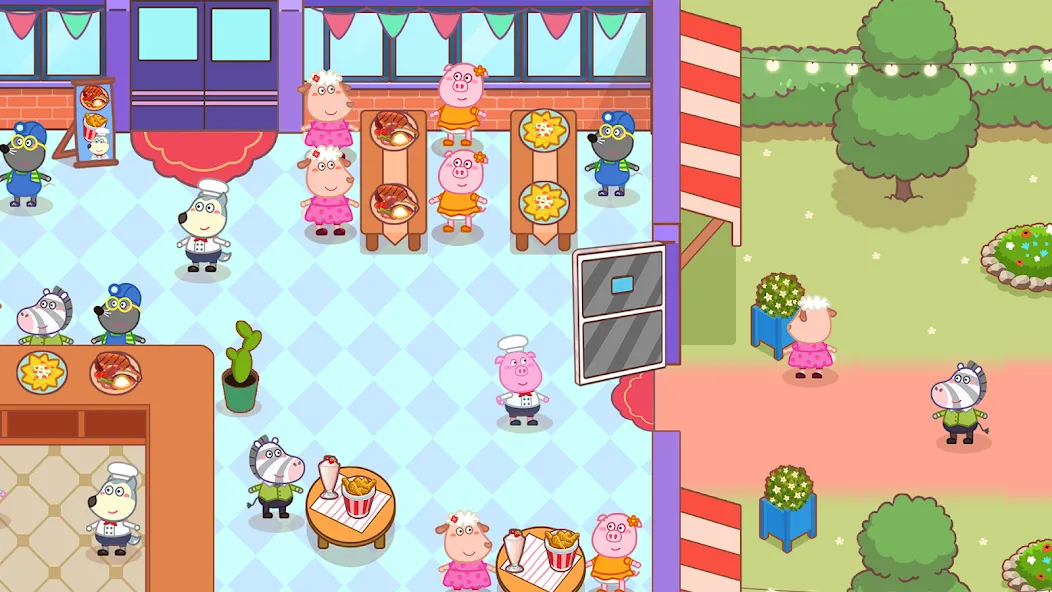 Wolfoo Snack Bar, Restaurant  [МОД Много монет] Screenshot 1