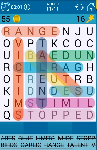 Word Search  [МОД Все открыто] Screenshot 1